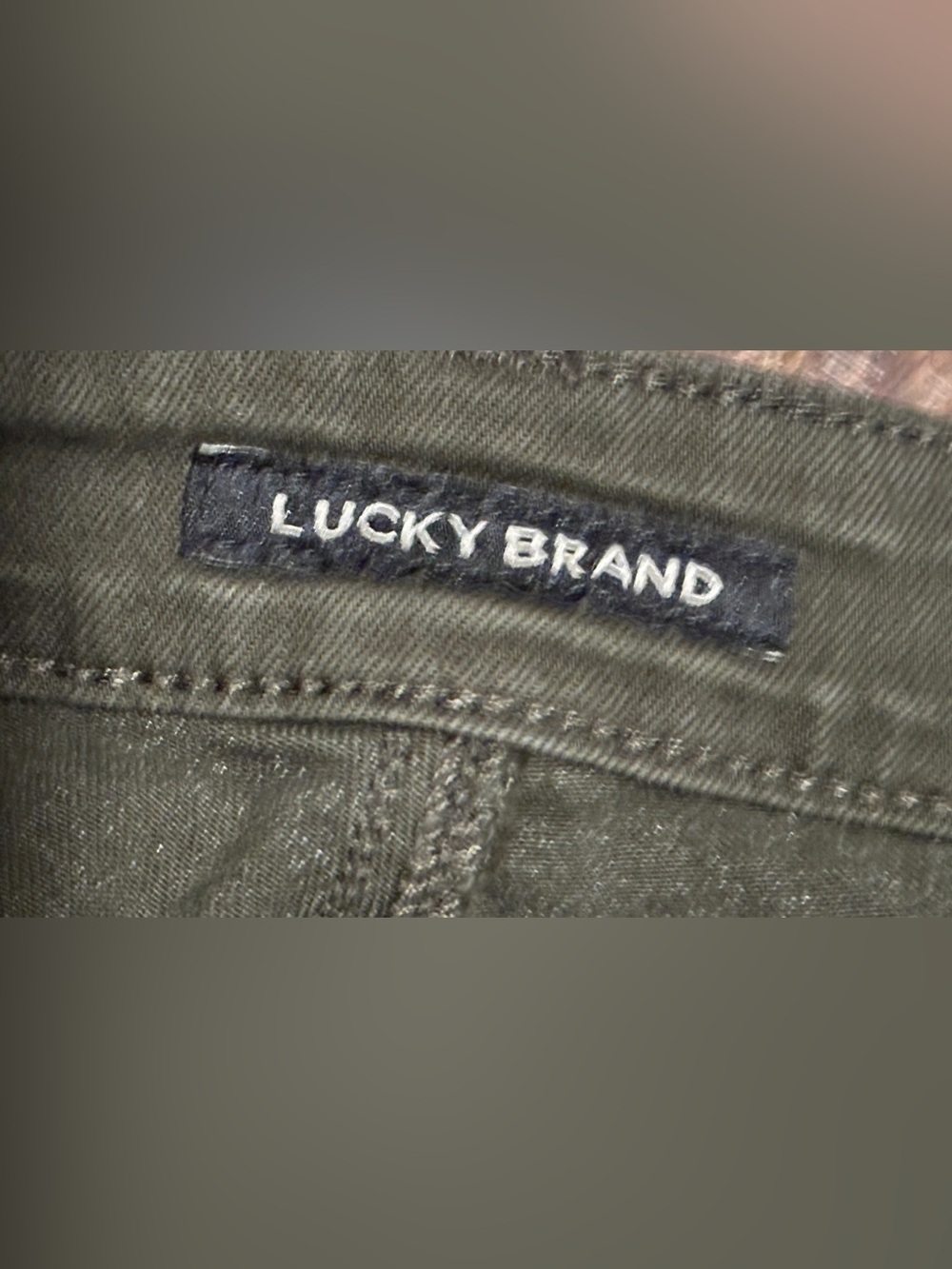 Lucky Brand Straight Sweet Green Denim Jeans Women’s 10 - Picture 6 of 8